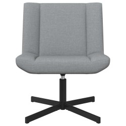 Chaise pivotante Gris clair 63 x 75 x 76 cm tissu 528817528817