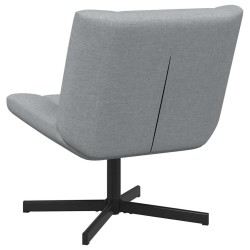 Chaise pivotante Gris clair 63 x 75 x 76 cm tissu 528817528817