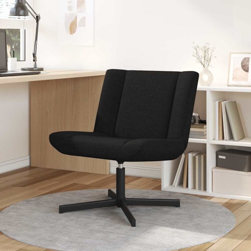 Chaise pivotante Noir 63 x 75 x 76 cm tissu 528819528819