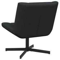 Chaise pivotante Noir 63 x 75 x 76 cm tissu 528819528819