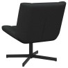 Chaise pivotante Noir 63 x 75 x 76 cm tissu 528819528819