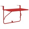 Table Suspendue de Balcon Rouge 60 x 39 x 65 cm Acier 528820528820