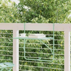Table Suspendue de Balcon Vert menthe 60 x 39 x 65 cm Acier 528821528821