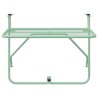 Table Suspendue de Balcon Vert menthe 60 x 39 x 65 cm Acier 528821528821