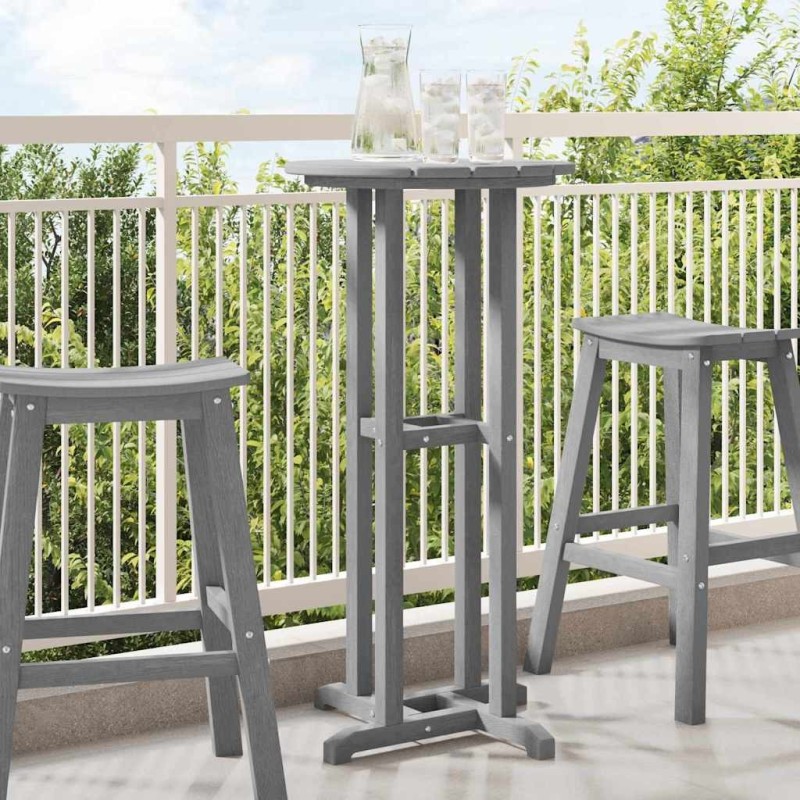 Table de bar Gris clair 55 x 55 x 107 cm Polyéthylène 528822528822