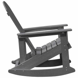 Chaise Adirondack à bascule Gris clair 92 x 73,5 x 92 cm HDPE 528823528823