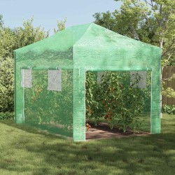 Serre avec cadre pop-up avec toit Vert 280 x 410 x 315 cm Fer 528826528826