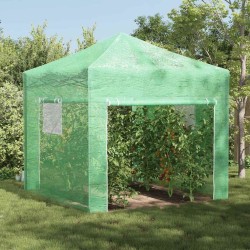 Serre avec cadre pop-up avec toit Vert 290 x 290 x 315 cm Fer 528831528831