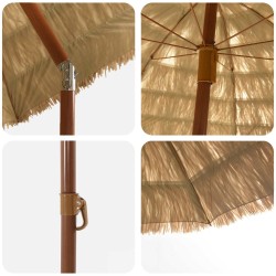 Parasol de jardin Naturel 205 x 205 x 210 cm 528838528838