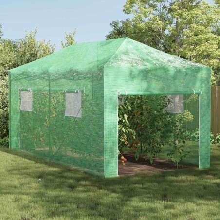 Serre avec cadre pop-up avec toit Vert 290 x 580 x 315 cm Fer 528840528840