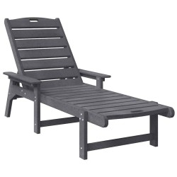 Transat Gris clair 195,5 x 53 x 98,5 cm HDPE 528841528841