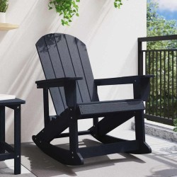 Chaise Adirondack à bascule Bleu marine 92 x 73,5 x 92 cm HDPE 528842528842