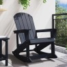 Chaise Adirondack à bascule Bleu marine 92 x 73,5 x 92 cm HDPE 528842528842