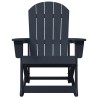 Chaise Adirondack à bascule Bleu marine 92 x 73,5 x 92 cm HDPE 528842528842