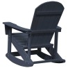 Chaise Adirondack à bascule Bleu marine 92 x 73,5 x 92 cm HDPE 528842528842