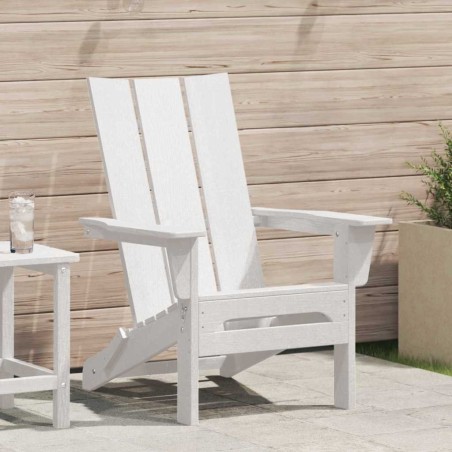 Chaise Adirondack pliante Blanc 80,5 x 74,5 x 92 cm HDPE 528846528846