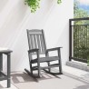 Chaise Berçante de Jardin Gris clair 92 x 70 x 108 cm HDPE 528847528847