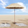 Parasol de plage Naturel 160 x 160 x 196 cm Polyester et Acier 528848528848