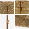 Parasol de plage Naturel 160 x 160 x 196 cm Polyester et Acier 528848528848