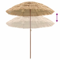 Parasol de plage Naturel 160 x 160 x 196 cm Polyester et Acier 528848528848