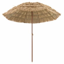 Parasol de plage Naturel 205 x 205 x 210 cm Polyester et Acier 528849528849
