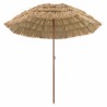 Parasol de plage Naturel 205 x 205 x 210 cm Polyester et Acier 528849528849