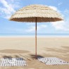 Parasol de plage Naturel 205 x 205 x 210 cm Polyester et Acier 528849528849