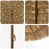Parasol de plage Naturel 205 x 205 x 210 cm Polyester et Acier 528849528849