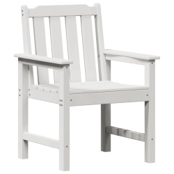 Chaise de jardin. 2 pcs Blanc 65,5 x 59 x 88 cm HDPE 528857528857