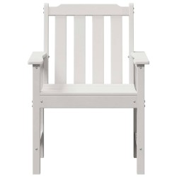 Chaise de jardin. 2 pcs Blanc 65,5 x 59 x 88 cm HDPE 528857528857