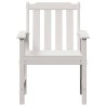 Chaise de jardin. 2 pcs Blanc 65,5 x 59 x 88 cm HDPE 528857528857