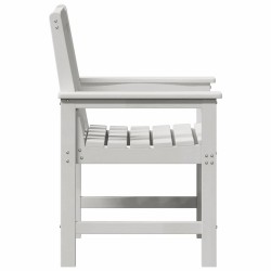 Chaise de jardin. 2 pcs Blanc 65,5 x 59 x 88 cm HDPE 528857528857