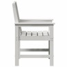 Chaise de jardin. 2 pcs Blanc 65,5 x 59 x 88 cm HDPE 528857528857