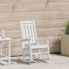 Chaise Berçante de Jardin Blanc 92 x 70 x 108 cm HDPE 528858528858