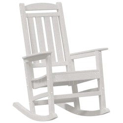 Chaise Berçante de Jardin Blanc 92 x 70 x 108 cm HDPE 528858528858