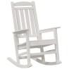 Chaise Berçante de Jardin Blanc 92 x 70 x 108 cm HDPE 528858528858