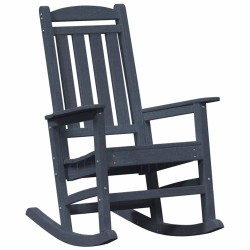 Chaise Berçante de Jardin Bleu marine 92 x 70 x 108 cm HDPE 528859528859