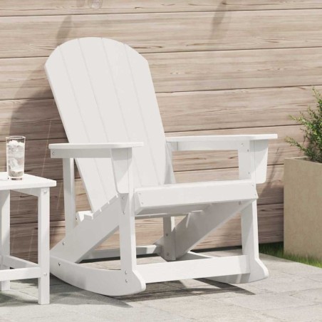 Chaise Adirondack à bascule Blanc 92 x 73,5 x 92 cm HDPE 528860528860
