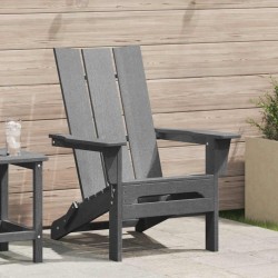 Chaise Adirondack pliante Gris clair 80,5 x 74,5 x 92 cm HDPE 528861528861