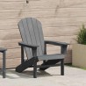 Chaise Adirondack Gris clair 82 x 74 x 92 cm HDPE 528862528862