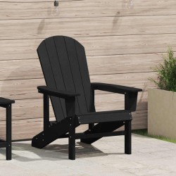 Chaise Adirondack Noir 82 x 74 x 92 cm HDPE 528863528863