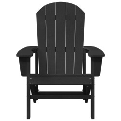 Chaise Adirondack Noir 82 x 74 x 92 cm HDPE 528863528863