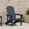 Chaise Adirondack Bleu marine 82 x 74 x 92 cm HDPE 528864528864