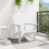 Chaise Adirondack Blanc 82 x 74 x 92 cm HDPE 528865528865