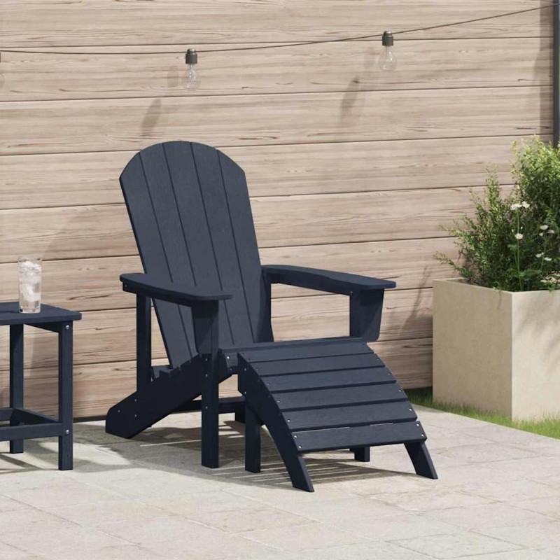 Chaise Adirondack Bleu marine 82 x 74 x 92 cm HDPE 528867528867