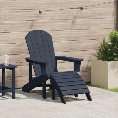 Chaise Adirondack Bleu marine 82 x 74 x 92 cm HDPE 528867528867