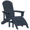 Chaise Adirondack Bleu marine 82 x 74 x 92 cm HDPE 528867528867