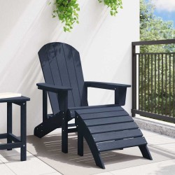 Chaise Adirondack Bleu marine 82 x 74 x 92 cm HDPE 528867528867