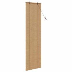 Store enrouleur avec des rideaux Marron 60 x 220 cm Bambou 528879528879