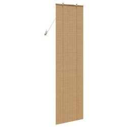 Store enrouleur avec des rideaux Marron 60 x 220 cm Bambou 528879528879